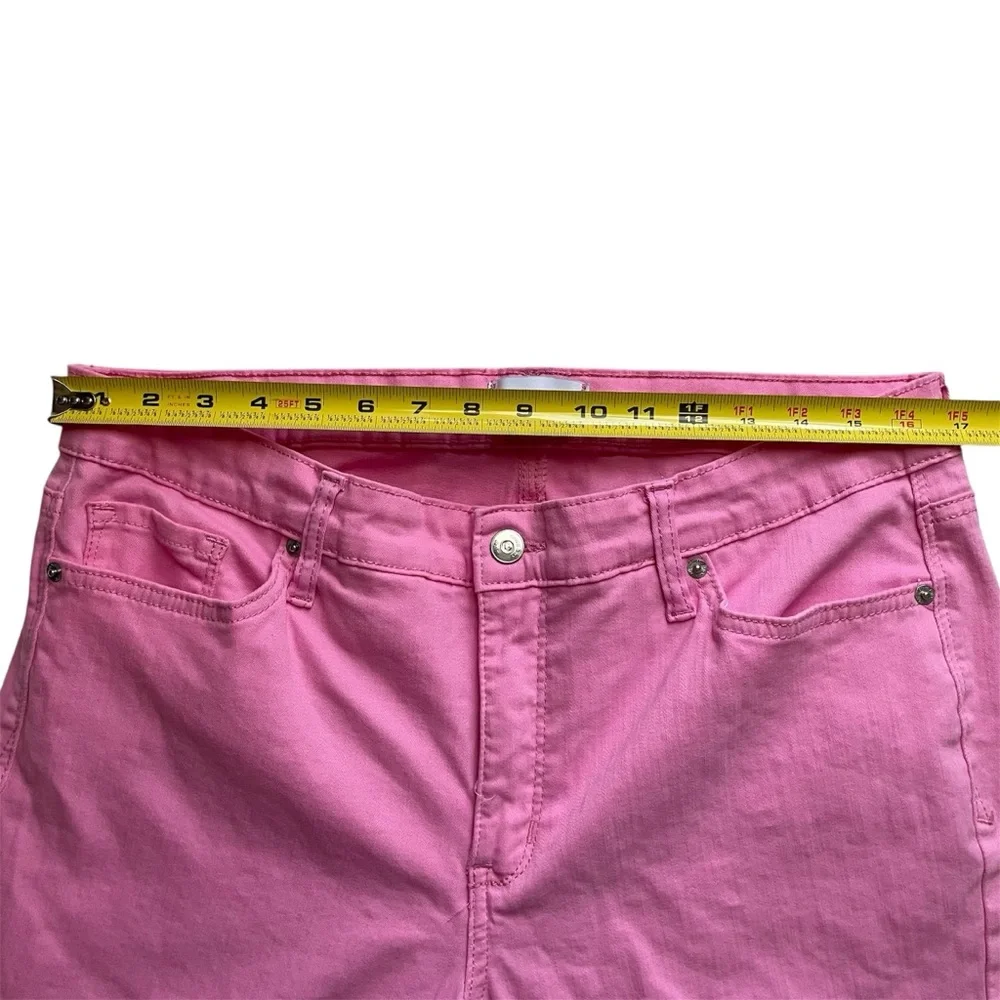 Crown & Ivy Pink High-Rise Skinny‎ Crop Jeans, 14